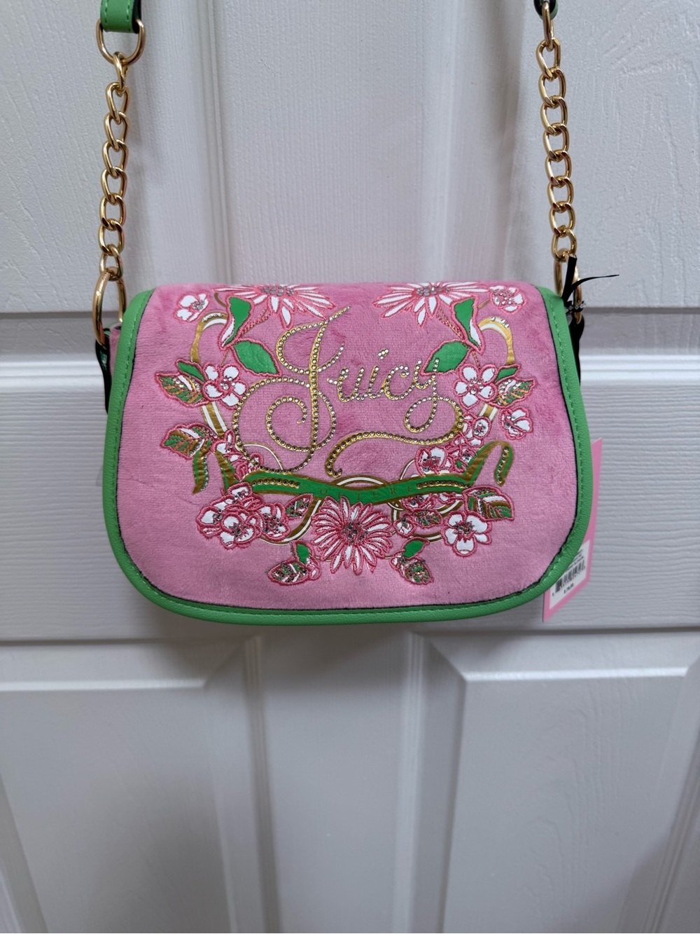 NWT Juicy in Bloom Pink Crossbody Bag in Cherry 🍒 Blossom - Picture 3 of 7